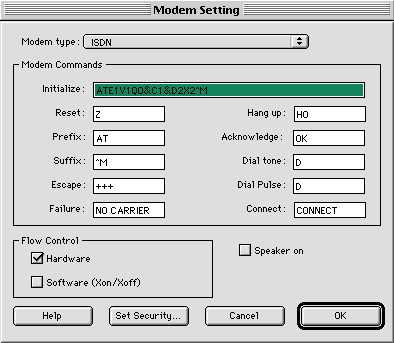 CSI Modem Einstellungen